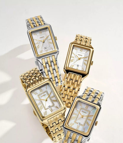 Montre FOSSIL Raquel dorée Nacre blanche - MONTRES - ES5304