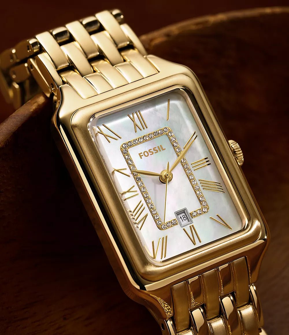 Montre FOSSIL Raquel dorée Nacre blanche - MONTRES - ES5304