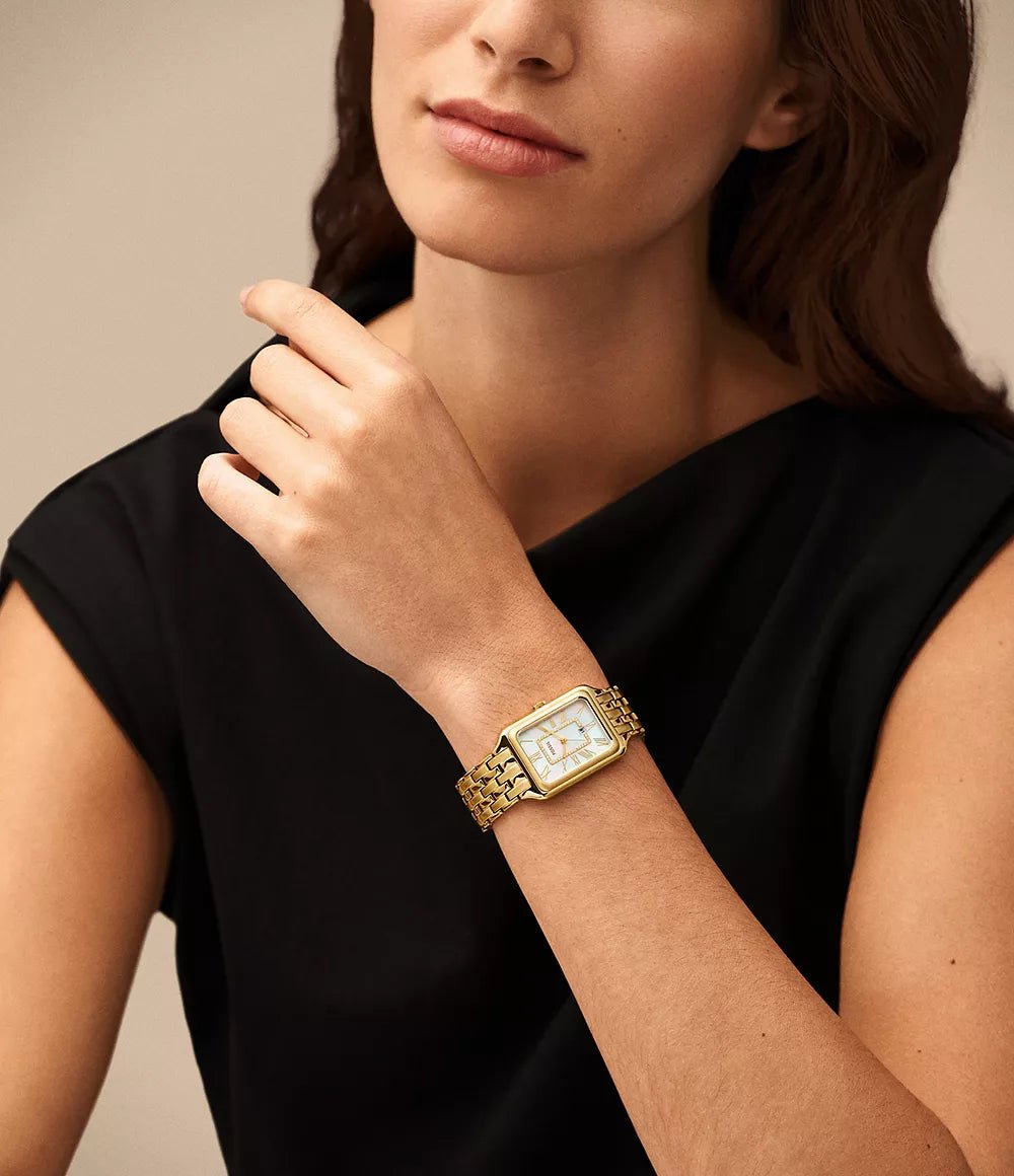 Montre FOSSIL Raquel dorée Nacre blanche - MONTRES - ES5304