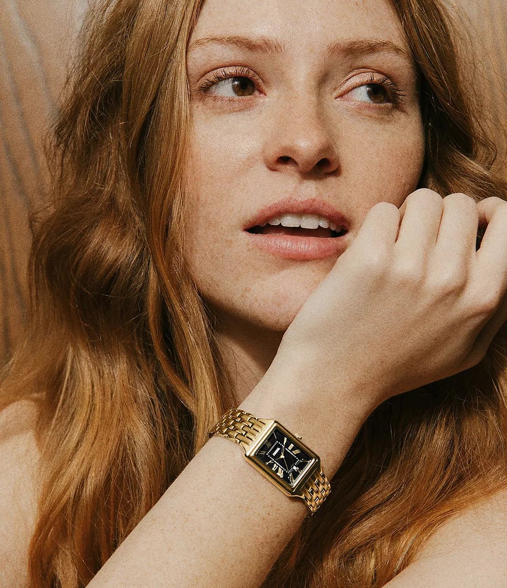 Montre FOSSIL Raquel dorée Noir - Bijouterie TAMARA