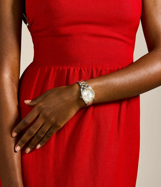 Montre FOSSIL Scarlette bicolore Brillants - MONTRES - ES4319