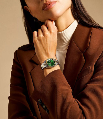 Montre FOSSIL Scarlette bicolore vert - MONTRES - ES5388