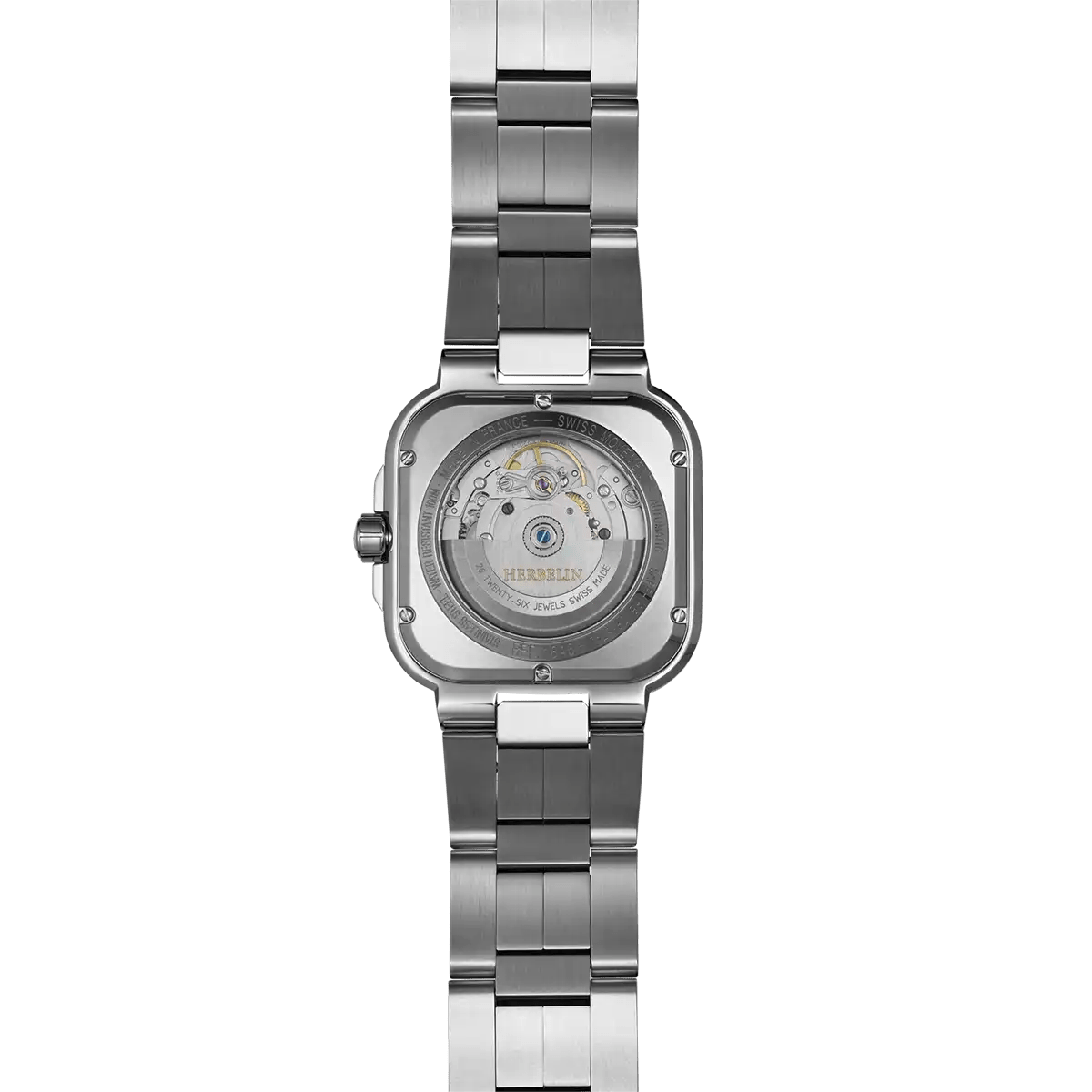 Montre HERBELIN Cap Camarat Square Automatique Acier Bleu - Herbelin - Bijouterie TAMARA