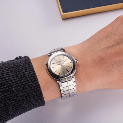 Montre HERBELIN Newport Slim femme Acier champagne - Herbelin - Bijouterie TAMARA