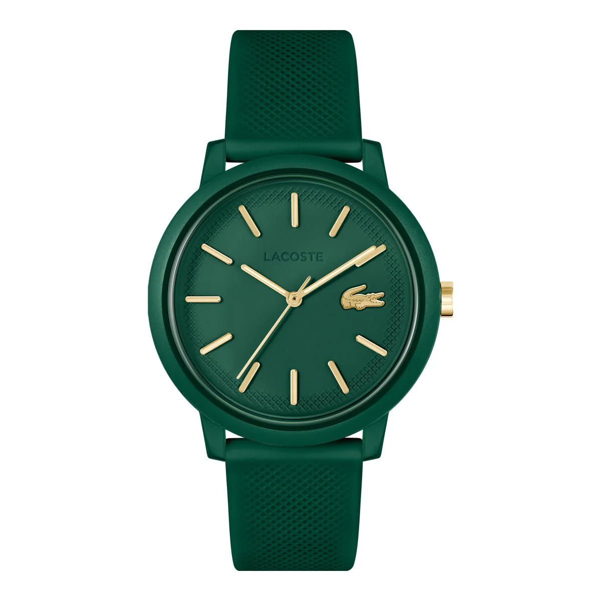 Montre LACOSTE 12.12 homme vert doré - Bijouterie TAMARA