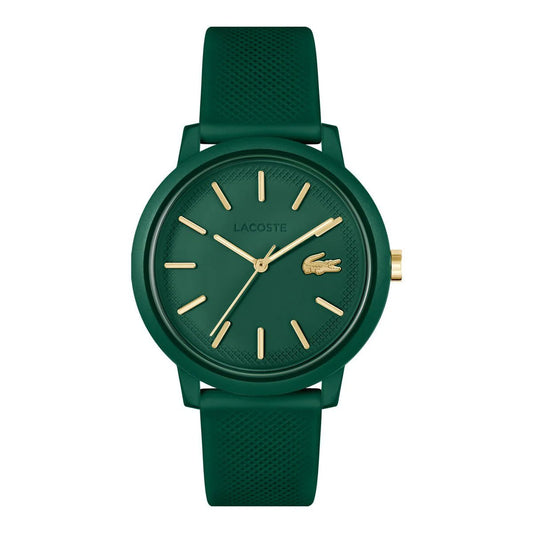Montre LACOSTE 12.12 homme vert doré - Bijouterie TAMARA