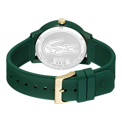 Montre LACOSTE 12.12 homme vert doré - Bijouterie TAMARA
