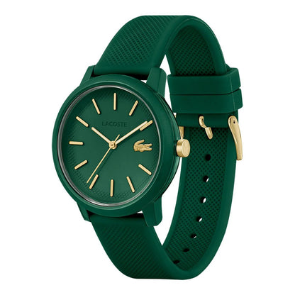 Montre LACOSTE 12.12 homme vert doré - Bijouterie TAMARA