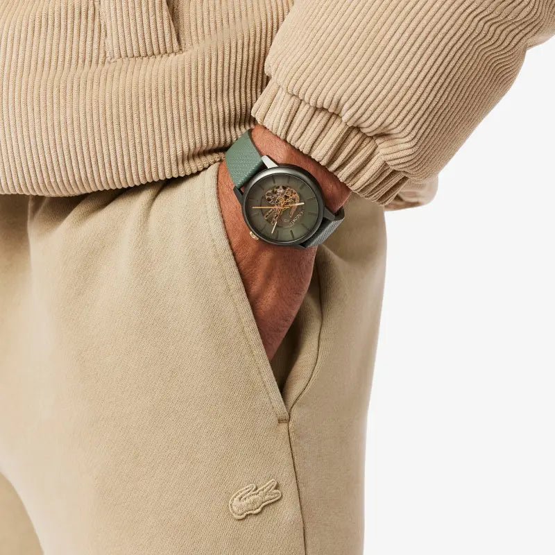 Montre LACOSTE Automatique squelette Vert - Bijouterie TAMARA