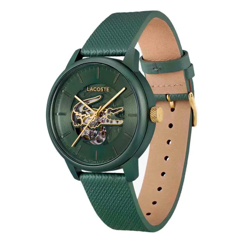 Montre LACOSTE Automatique squelette Vert - Bijouterie TAMARA