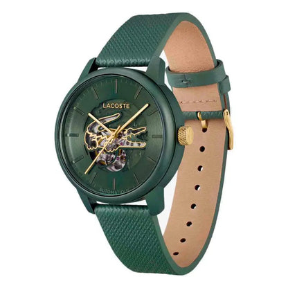Montre LACOSTE Automatique squelette Vert - Bijouterie TAMARA
