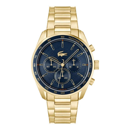 Montre LACOSTE Boston Chrono homme Doré Bleu
