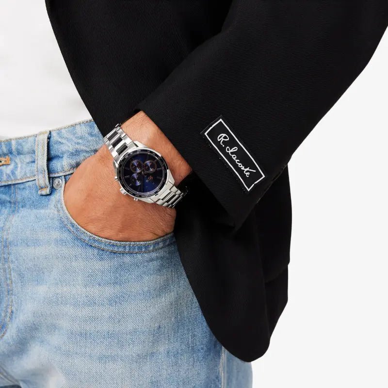Montre LACOSTE Boston Acier Bleu - Lacoste - Bijouterie TAMARA