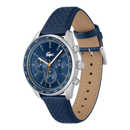 LACOSTE Boston Chrono men's watch in blue leather Lacoste