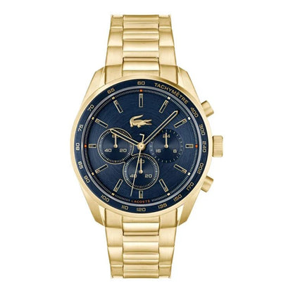 Montre LACOSTE Boston Chrono homme Doré Bleu - MONTRES -2011381
