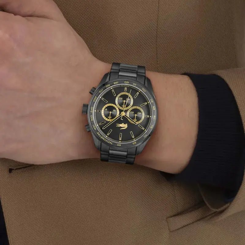 Montre LACOSTE Boston Chrono homme Noir doré - MONTRES - 2011476