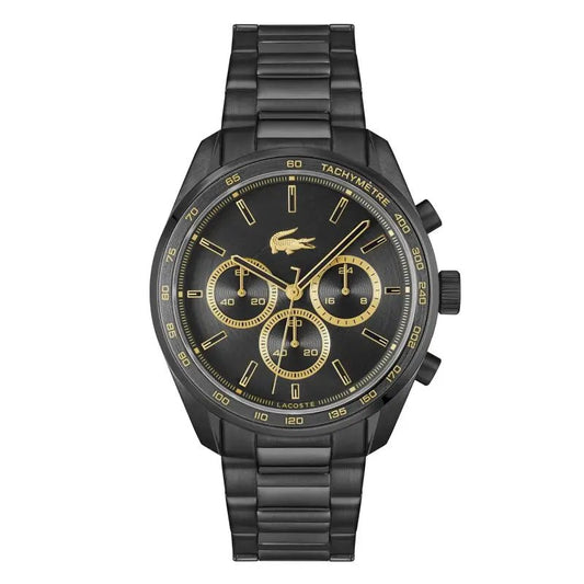 Montre LACOSTE Boston Chrono homme Noir doré - MONTRES - 2011476