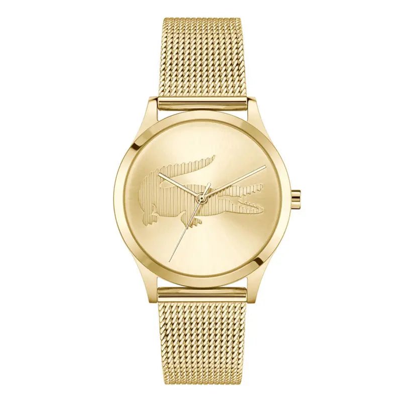 Montre LACOSTE Crocodelle Dorée - Bijouterie TAMARA