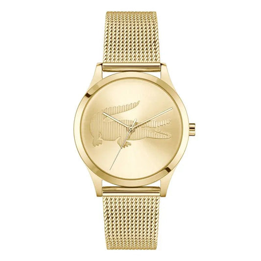 Montre LACOSTE Crocodelle Dorée - Bijouterie TAMARA