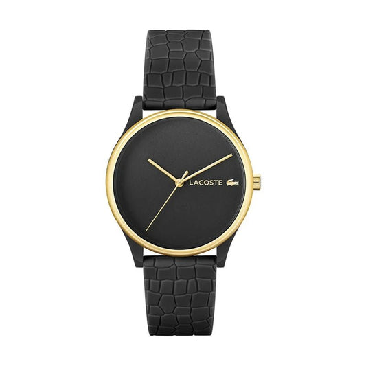 Montre LACOSTE Crocodelle femme silicone noir - Lacoste - Bijouterie TAMARA