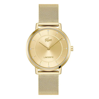 Montre LACOSTE Crocorigin femme dorée brillants - Bijouterie TAMARA