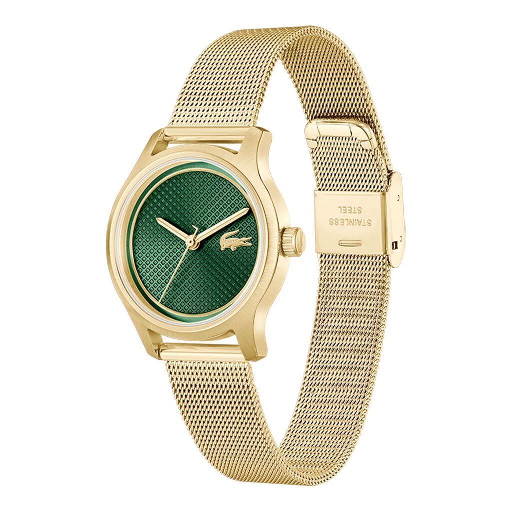 Montre LACOSTE Elyse Dorée cadran vert - Lacoste - Bijouterie TAMARA
