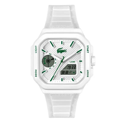 Montre LACOSTE LC33 Homme Carré Blanc silicone - MONTRES - 2011506