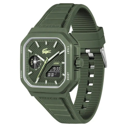 Montre LACOSTE LC33 Homme Carré Vert silicone - MONTRES - 2011505