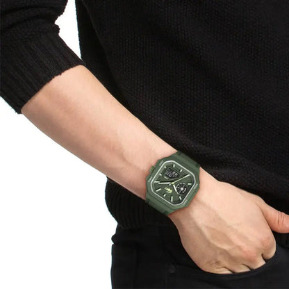 Montre LACOSTE LC33 Homme Carré Vert silicone - MONTRES - 2011505