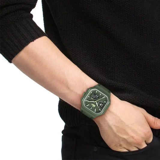Montre LACOSTE LC33 Homme Carré Vert silicone - MONTRES - 2011505