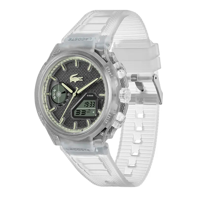 Montre LACOSTE LC33 Homme Transparente silicone - Lacoste - Bijouterie TAMARA