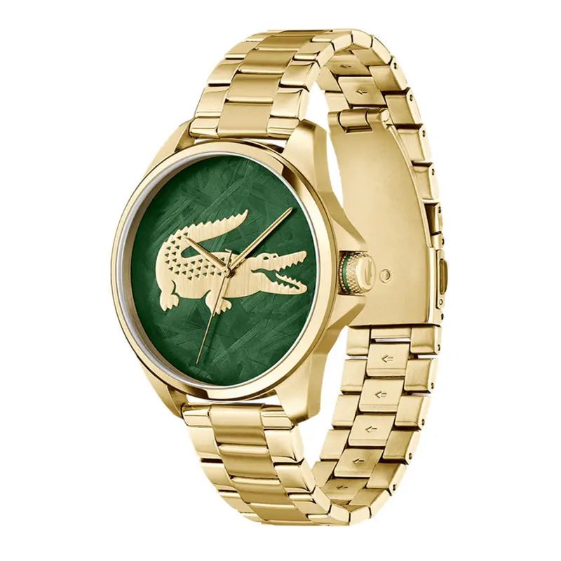 Montre LACOSTE Le Croc Dorée vert - Lacoste - Bijouterie TAMARA
