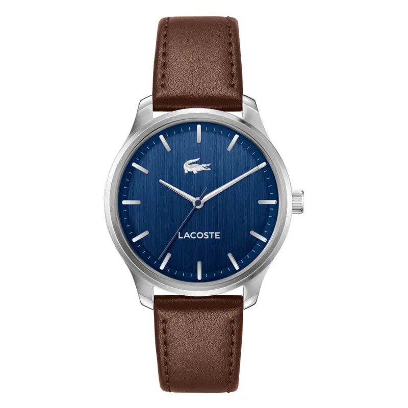 Montre LACOSTE Lisbon Homme Bleu cuir marron