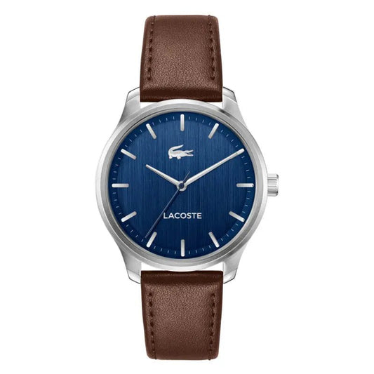 Montre LACOSTE Lisbon Homme Bleu cuir marron