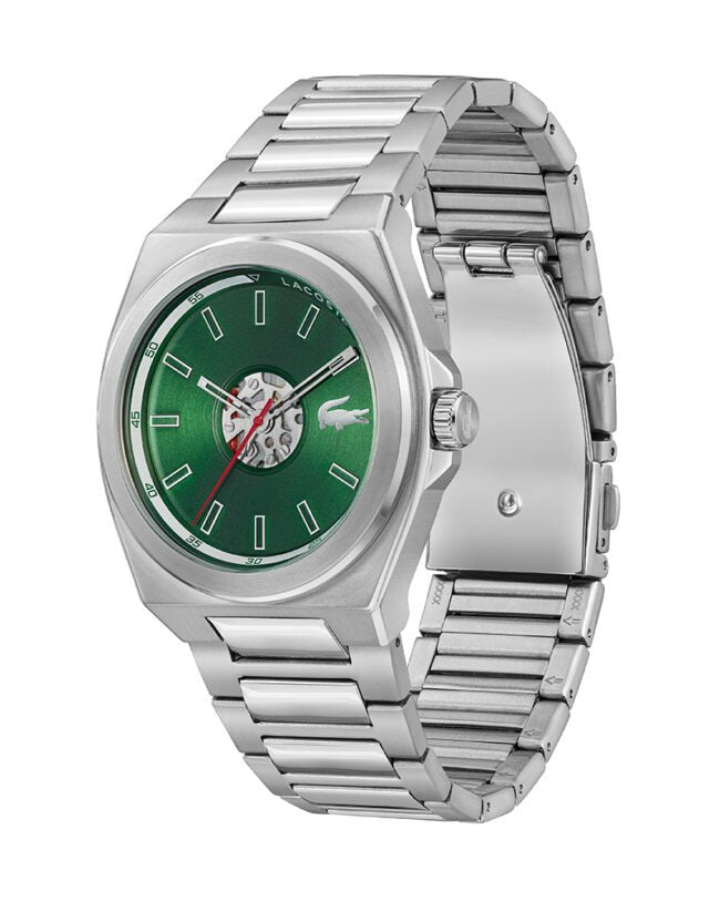 Montre LACOSTE Reno Acier Vert - Lacoste - Bijouterie TAMARA