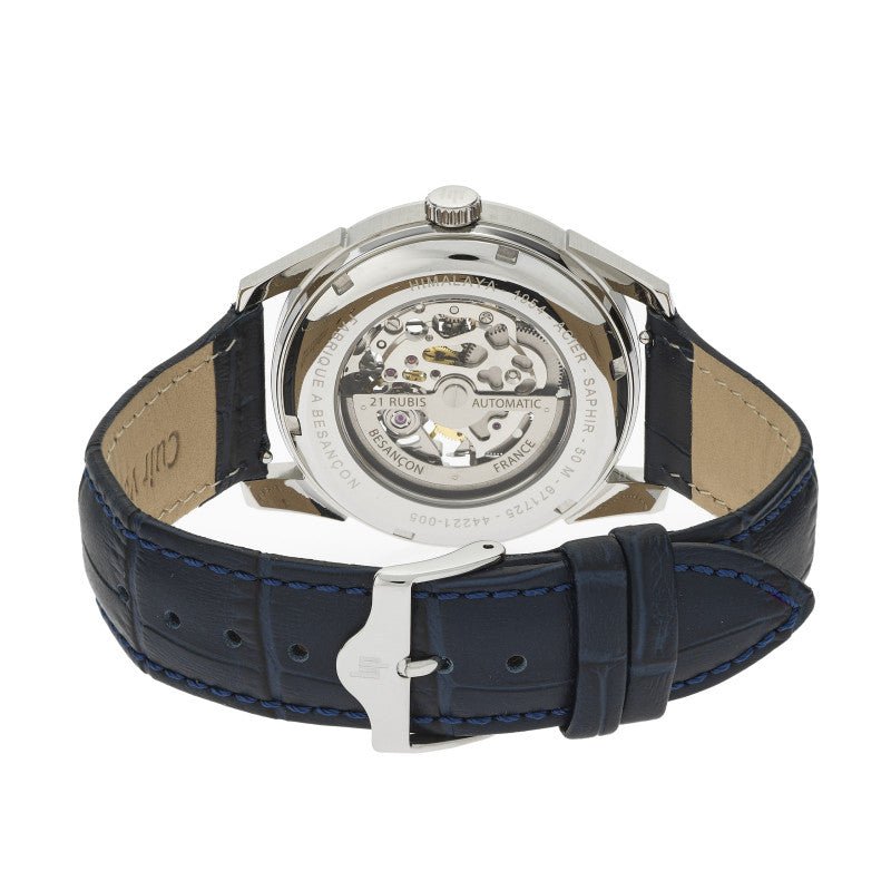 Montre LIP Himalaya automatique squelette Bleu Cuir Bleu foncé - MONTRES -671725