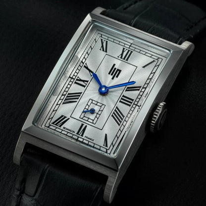 Montre LIP T18 Churchill Acier Chiffres romains cuir noir - MONTRES -671929