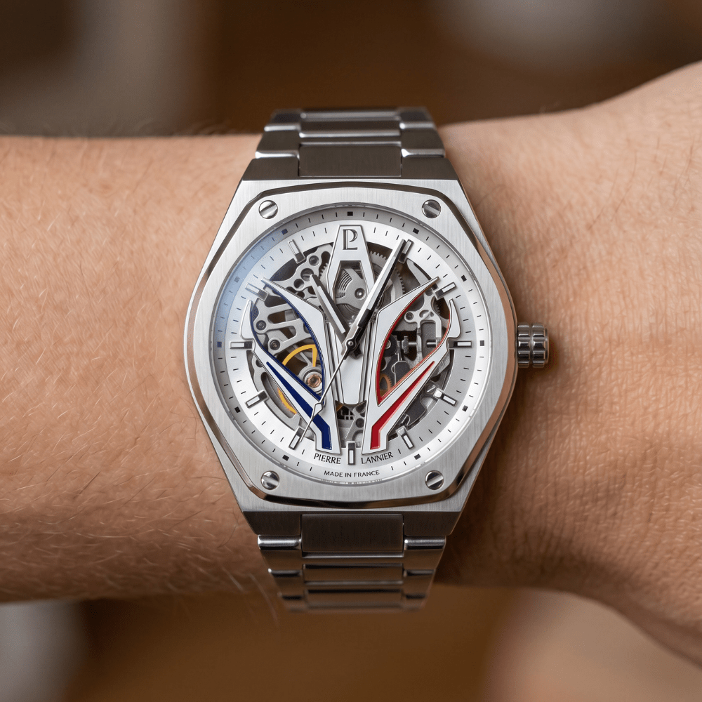Montre Pierre LANNIER ARDENT Acier Squellette tricolore - MONTRES -324D101