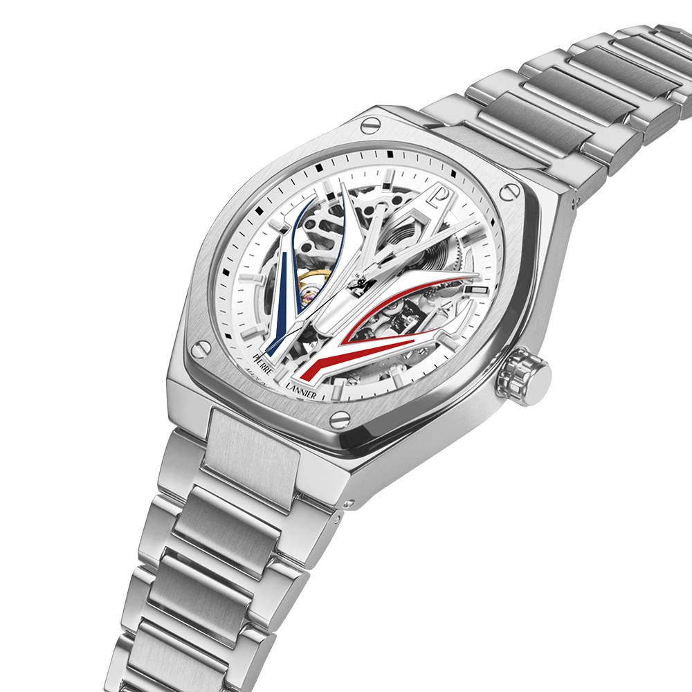 Montre Pierre LANNIER ARDENT Acier Squellette tricolore - MONTRES -324D101