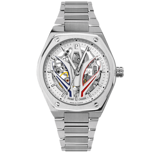 Montre Pierre LANNIER ARDENT Acier Squellette tricolore - MONTRES -324D101