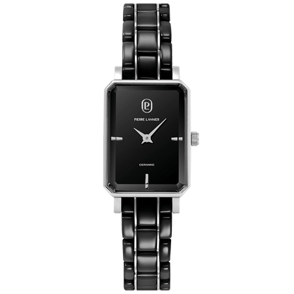 Montre Pierre LANNIER ARIANE Acier Céramique noire - MONTRES -084K839