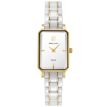 Montre Pierre Lannier Ariane doré Céramique Blanc - MONTRES -085L809