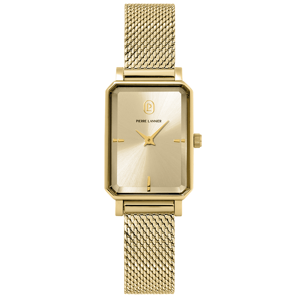 Montre Pierre Lannier Ariane doré Maille milanaise doré - MONTRES -006L542