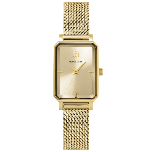 Montre Pierre Lannier Ariane doré Maille milanaise doré - MONTRES -006L542
