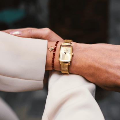 Montre Pierre Lannier Ariane doré Maille milanaise doré - MONTRES -006L542