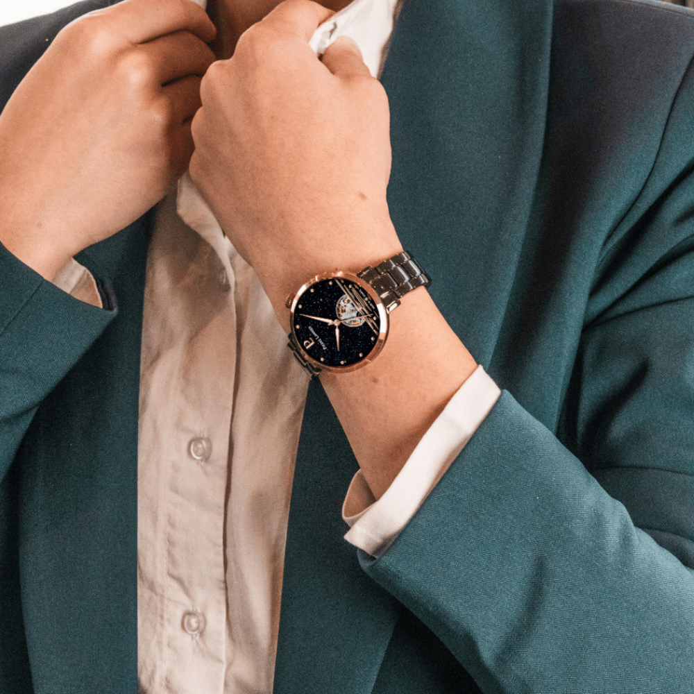 Montre Pierre LANNIER AUSTRALE Gris Noir Acier - Bijouterie TAMARA