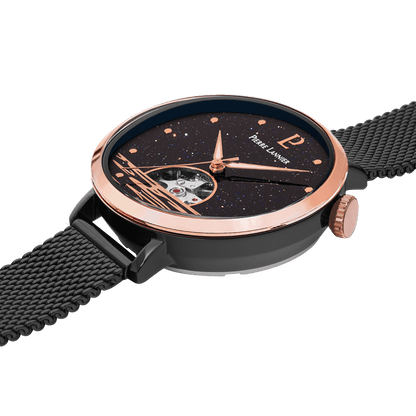 Montre Pierre LANNIER AUSTRALE Gris Noir Acier - Bijouterie TAMARA