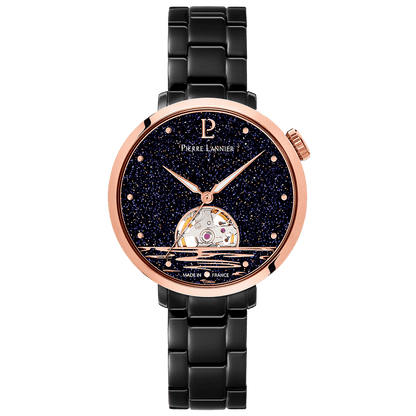 Montre Pierre LANNIER AUSTRALE Gris Noir Acier - Bijouterie TAMARA