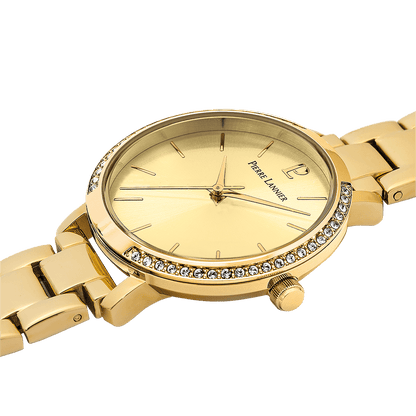 Montre Pierre LANNIER CHOUQUETTE Doré brillants - Bijouterie TAMARA