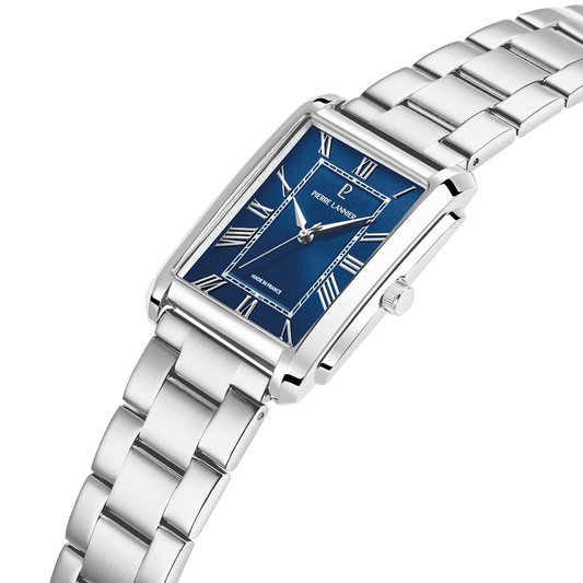 Montre Pierre LANNIER EMPIRE Acier Bleu - MONTRES -213F161